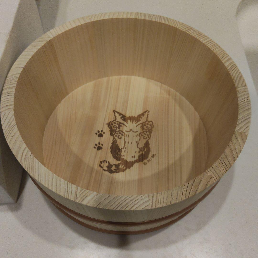 わちふぃーるど 猫のダヤン ヒノキ湯桶