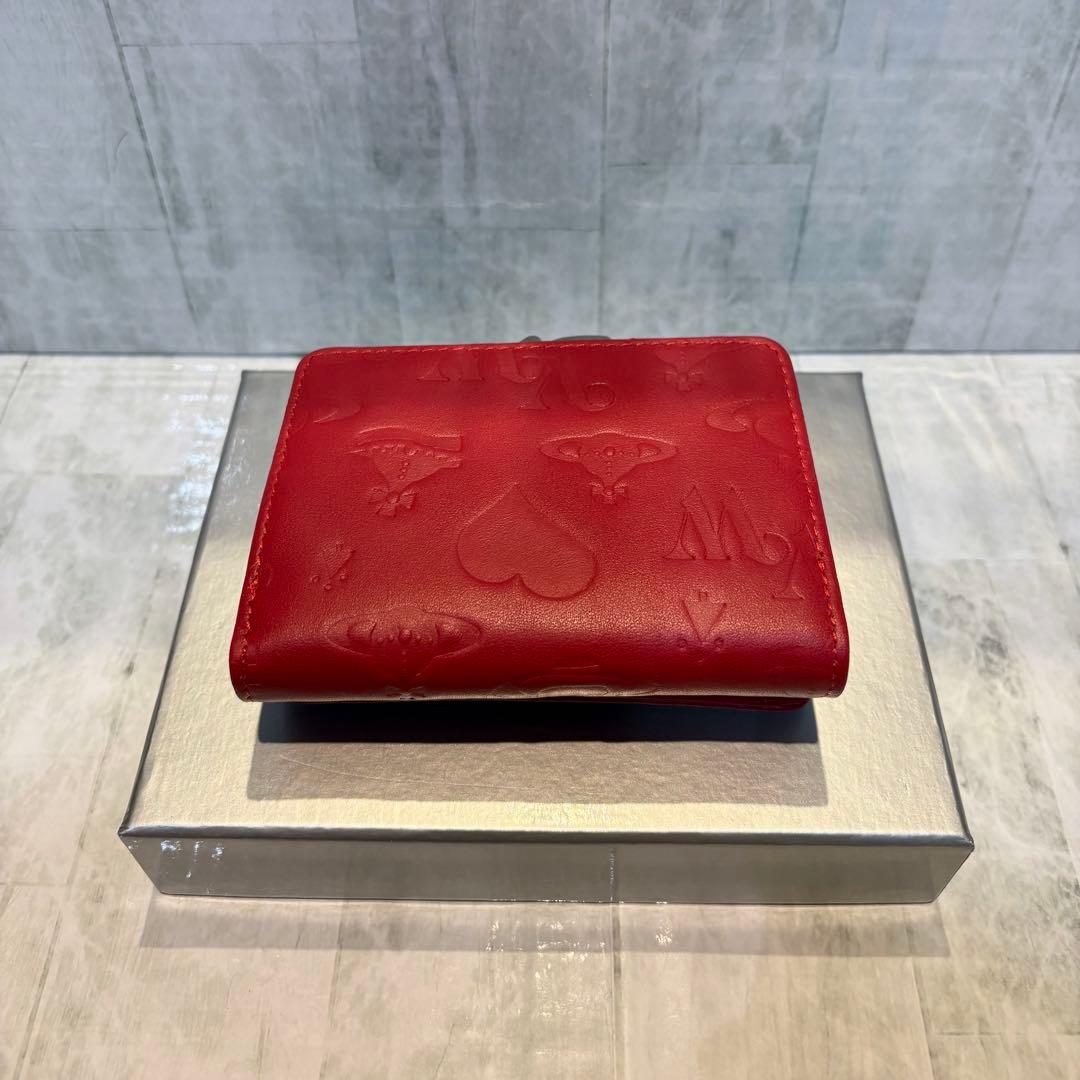 Vivienne Westwood 3つ折り財布 / レッド/シルバー金具付き