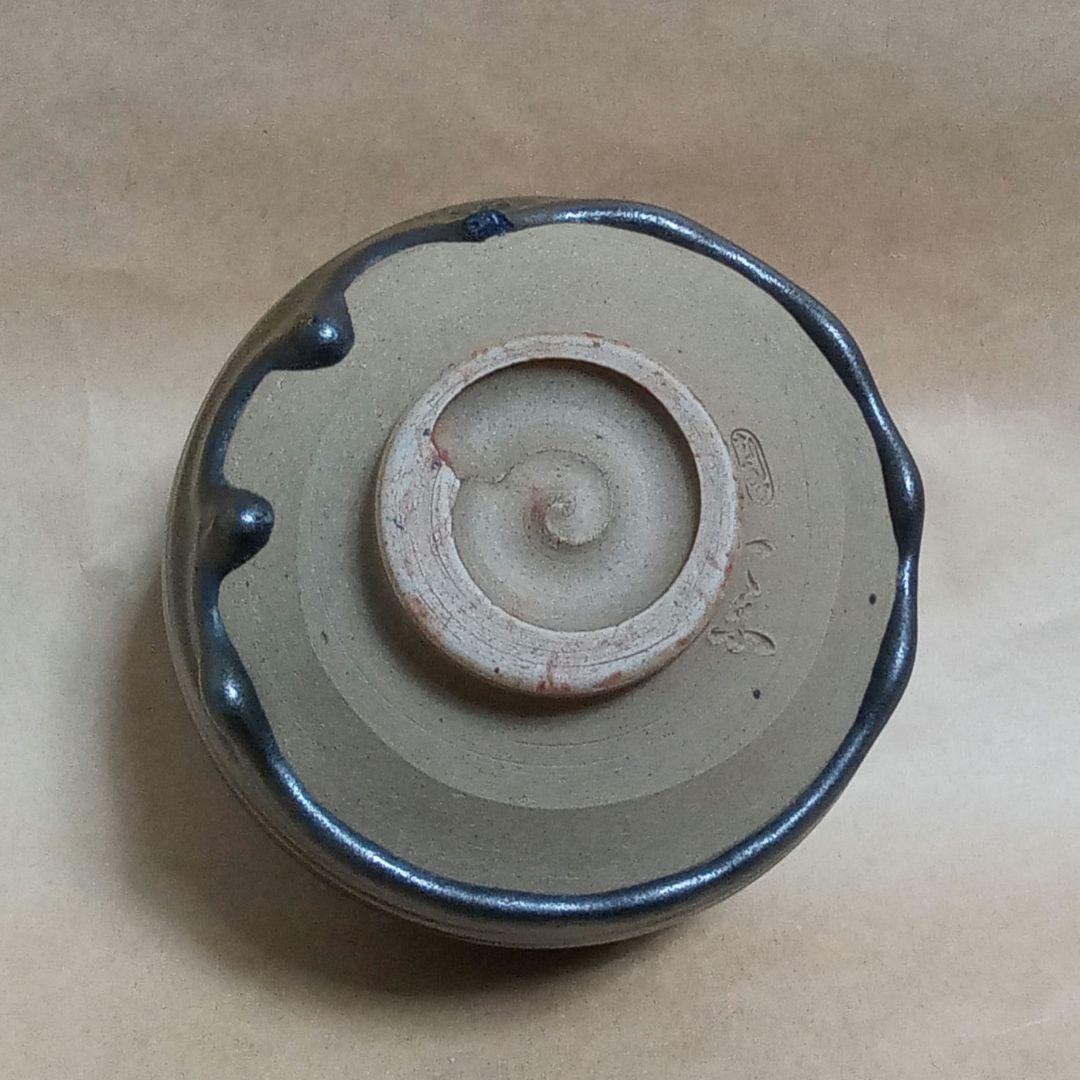 抹茶茶碗　虫明焼　黒井一楽
