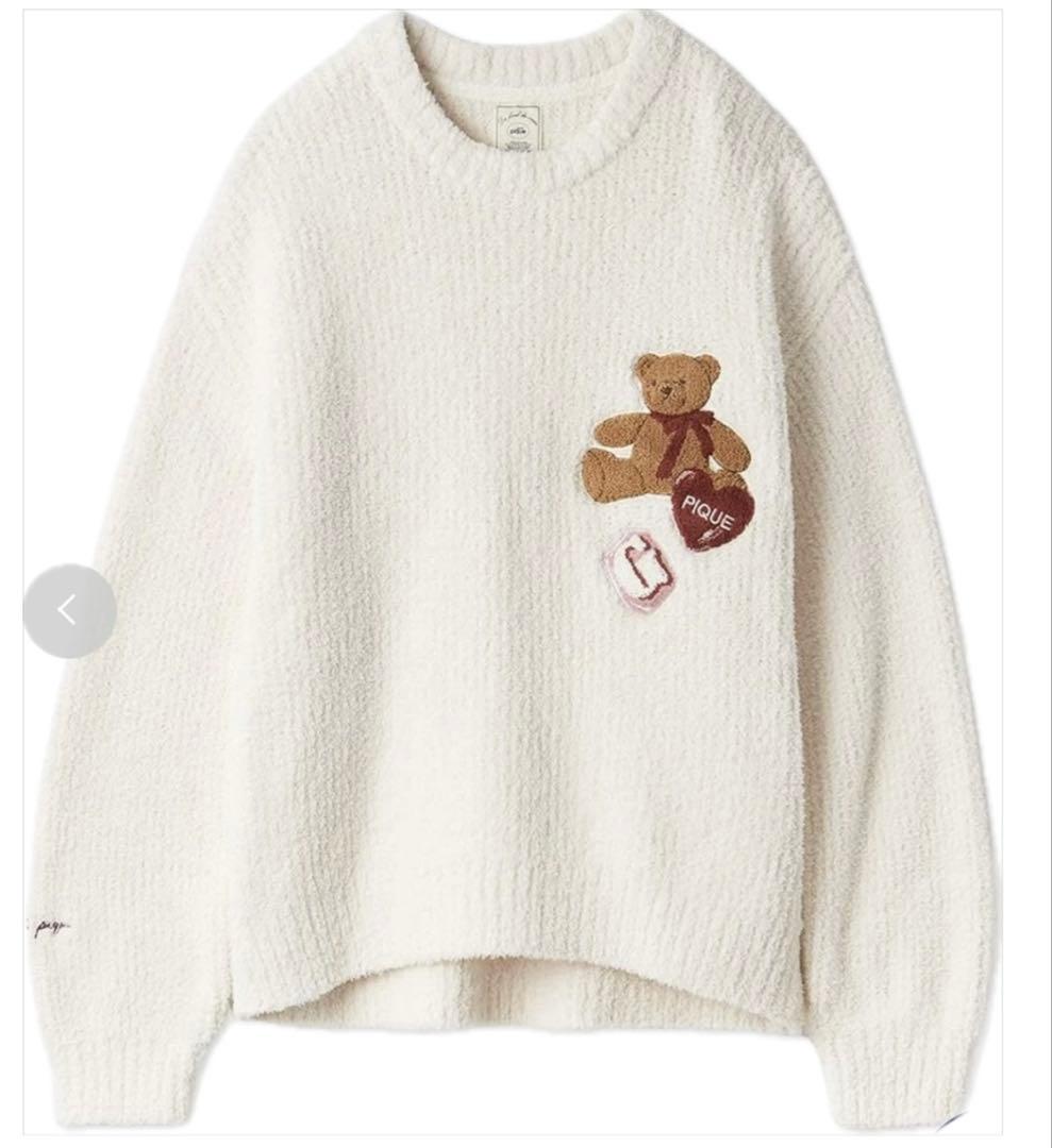 ② ジェラートピケ　ベビモコ ベア さがらプルオーバー ドット柄ロングパンツ