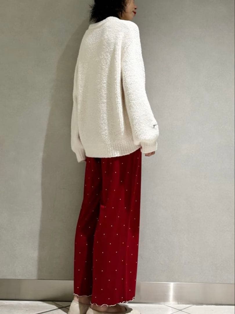 ② ジェラートピケ　ベビモコ ベア さがらプルオーバー ドット柄ロングパンツ