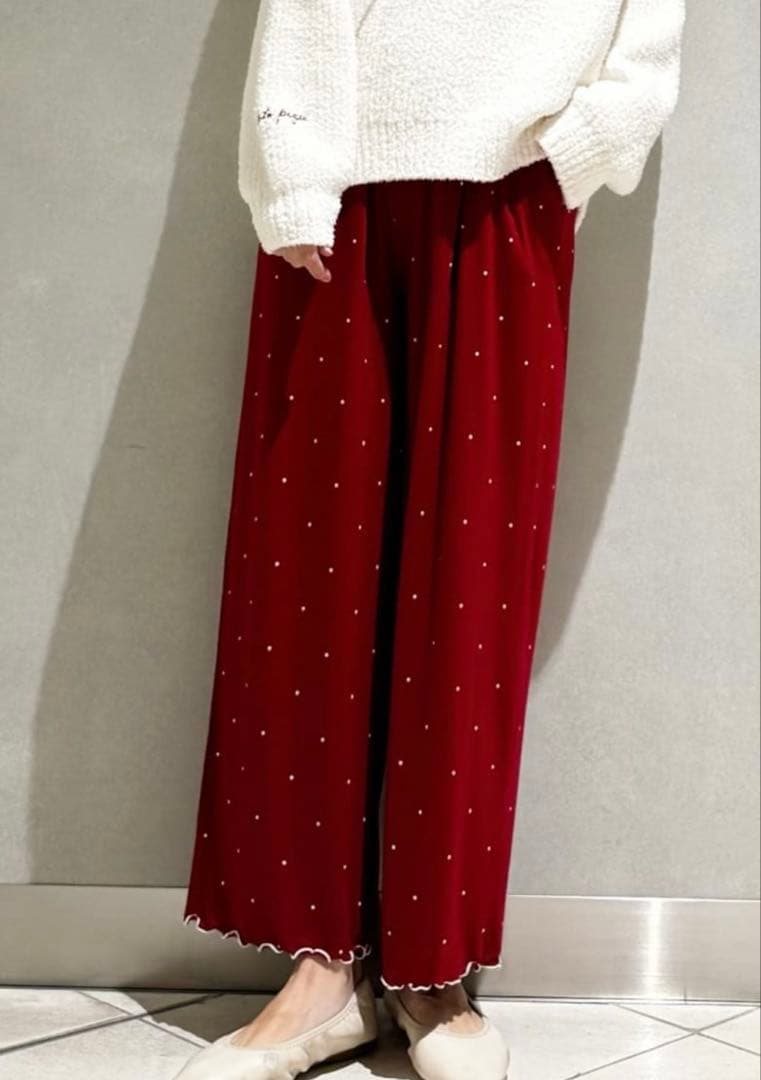 ② ジェラートピケ　ベビモコ ベア さがらプルオーバー ドット柄ロングパンツ