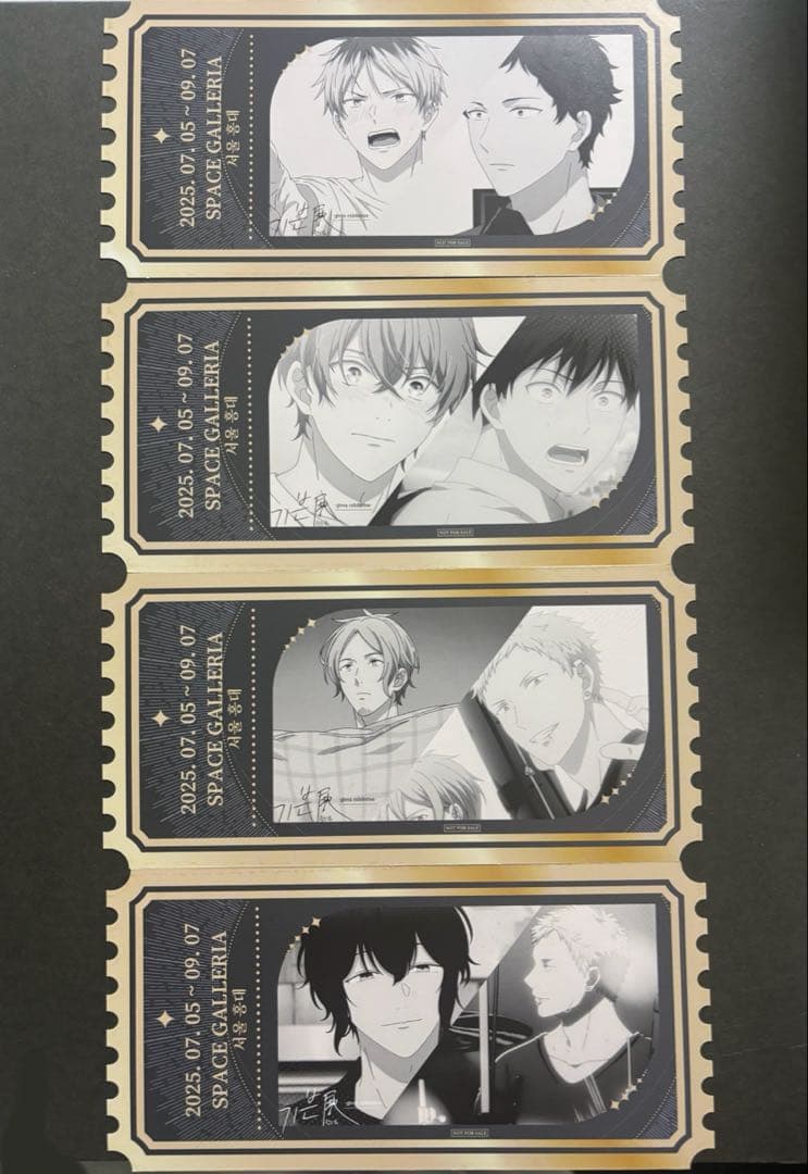 ギヴン展　チケットカード　特典　韓国　コンプ