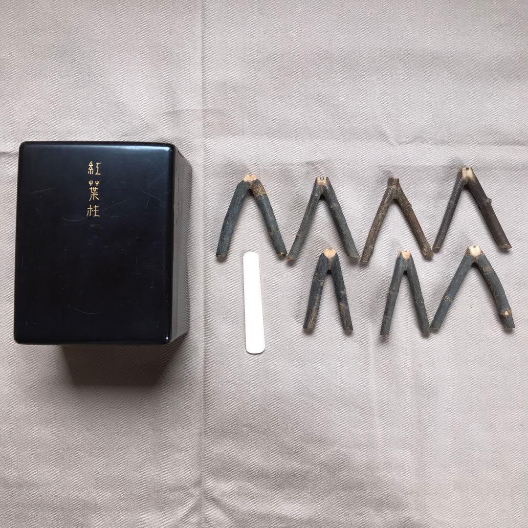 和琴の柱　7つ　琴さき　箱　専用