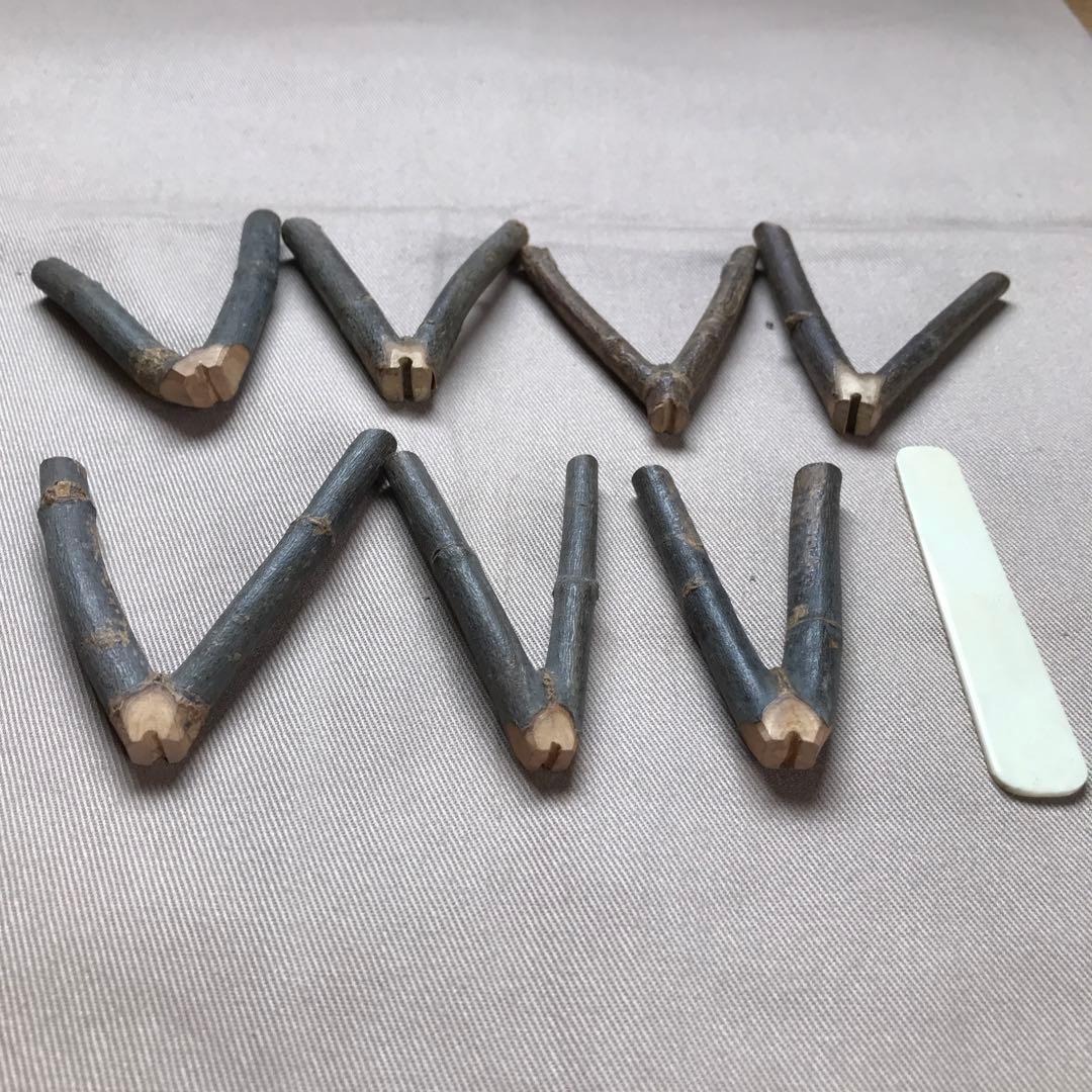 和琴の柱　7つ　琴さき　箱　専用