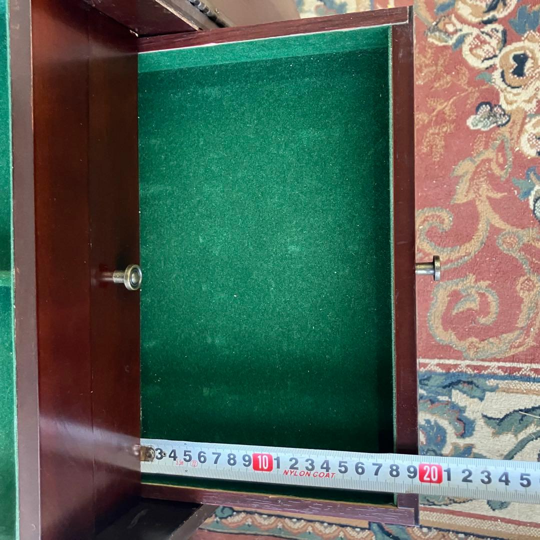 北欧レトロ Powellパウエル 猫脚 木製ジュエリーケース アクセサリーケース