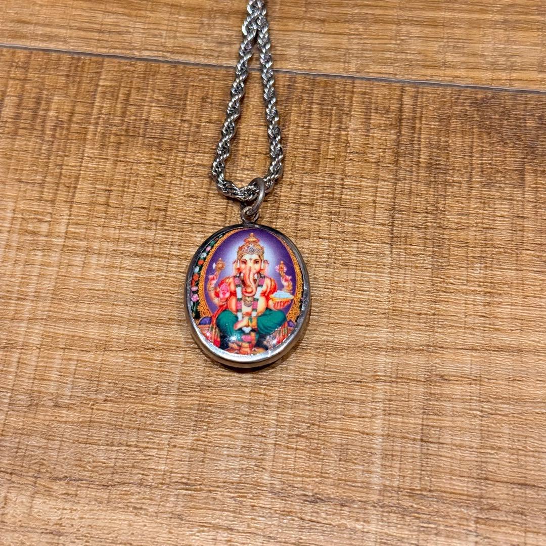 ガネーシャ ネックレス ペンダント幸せ 風 アクセサリー タイ ヒンドゥー教