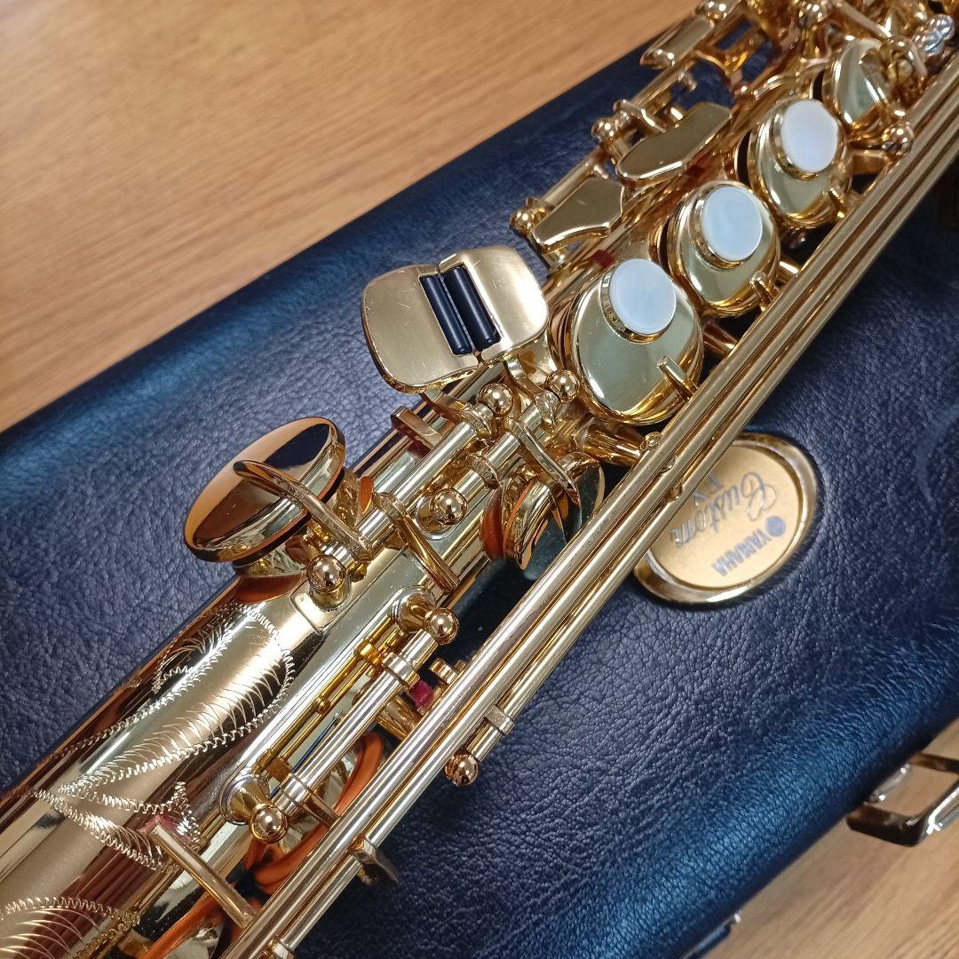 ②【麗音良品】YAMAHA YSS-875EX 純正ケース等完備ソプラノサックス