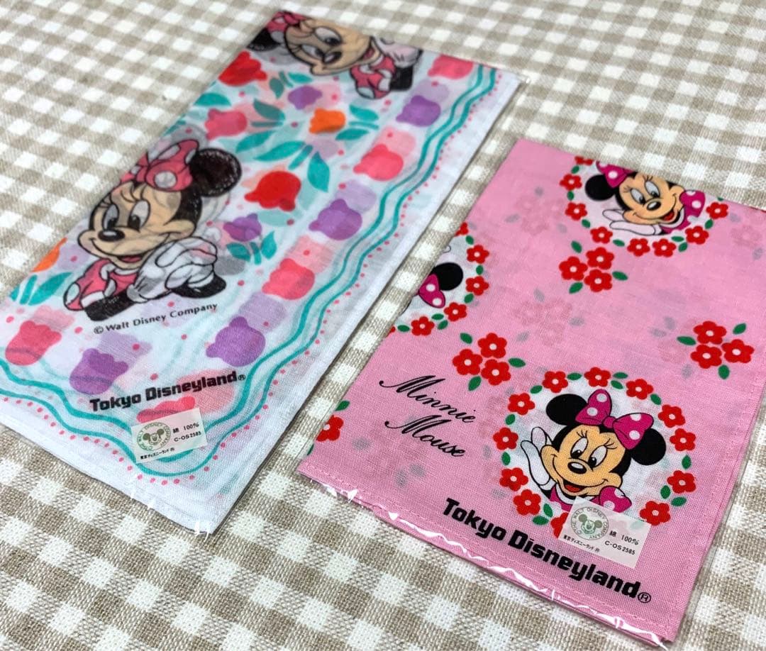 未使用 ディズニーランド TDL 開園年 1983年 ミニー ハンカチ レア