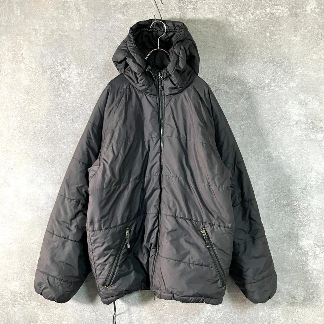 GOLITE　中綿ジャケット　長袖　ブラック　無地　フーディー　ジップアップ