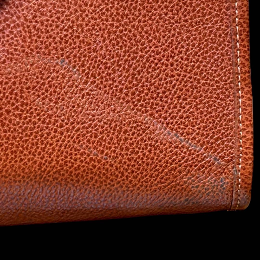 A*.様 YSLイヴ・サンローラン 本革ブラウンレザーショルダーバッグ茶ゴールド