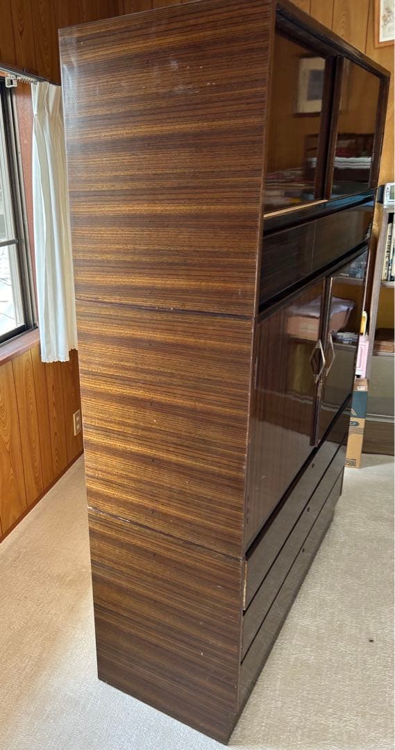 上段(小物入)中段(着物入)下段(3引出)3段組タンス