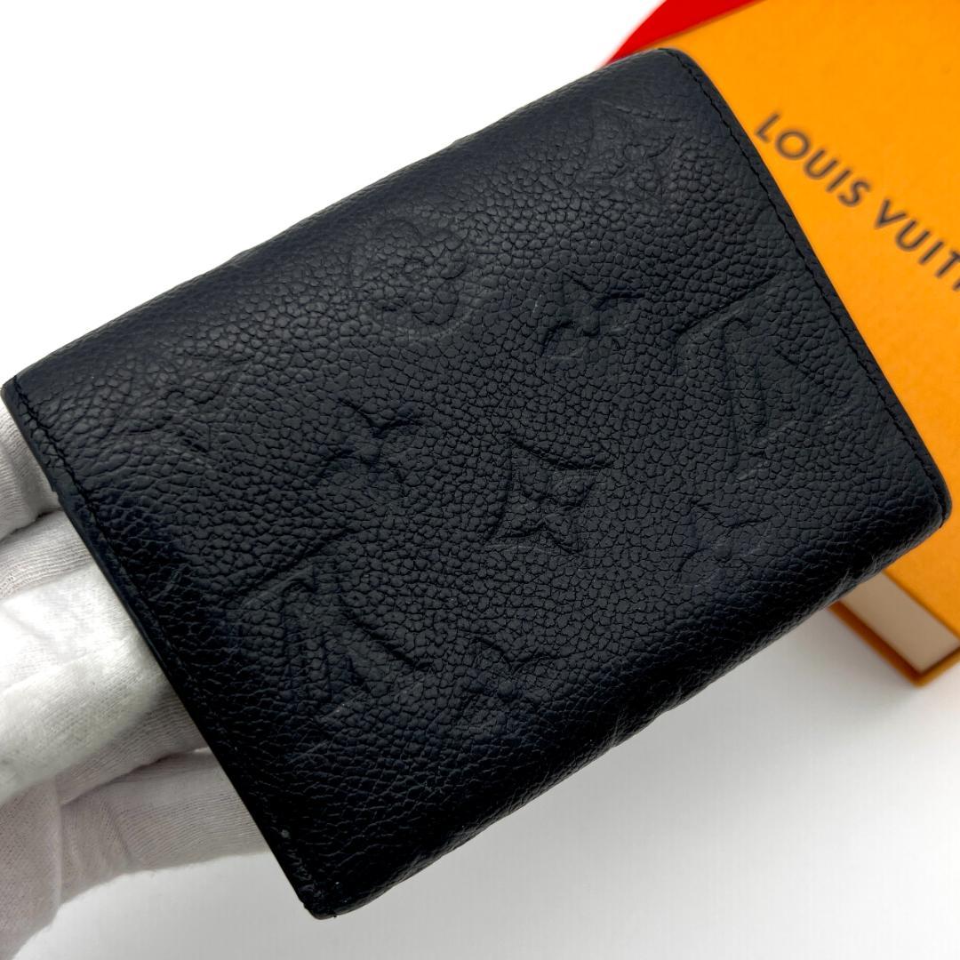 【極美品】ルイヴィトン アンプラント ポルトフォイユ ヴィクトリーヌ 黒 C97