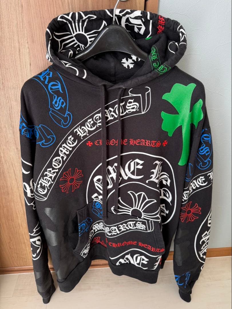 【希少✨️美品】Chrome Hearts マルチカラーパーカー Mサイズ