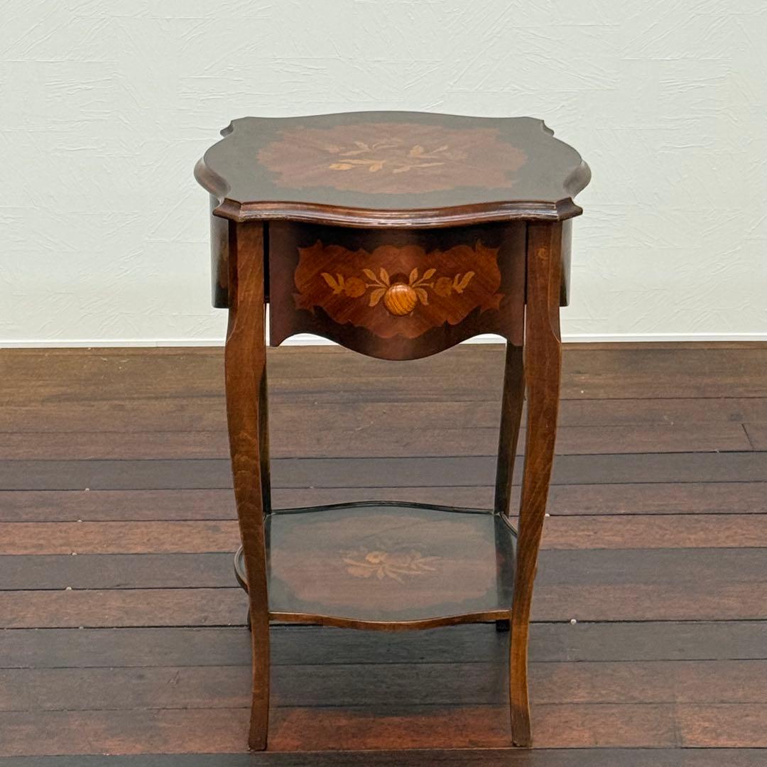 H17K50b イタリア 象嵌細工 コンソールテーブル