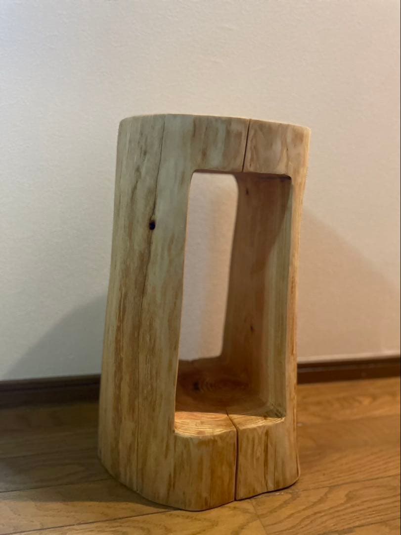 丸太サイドテーブル