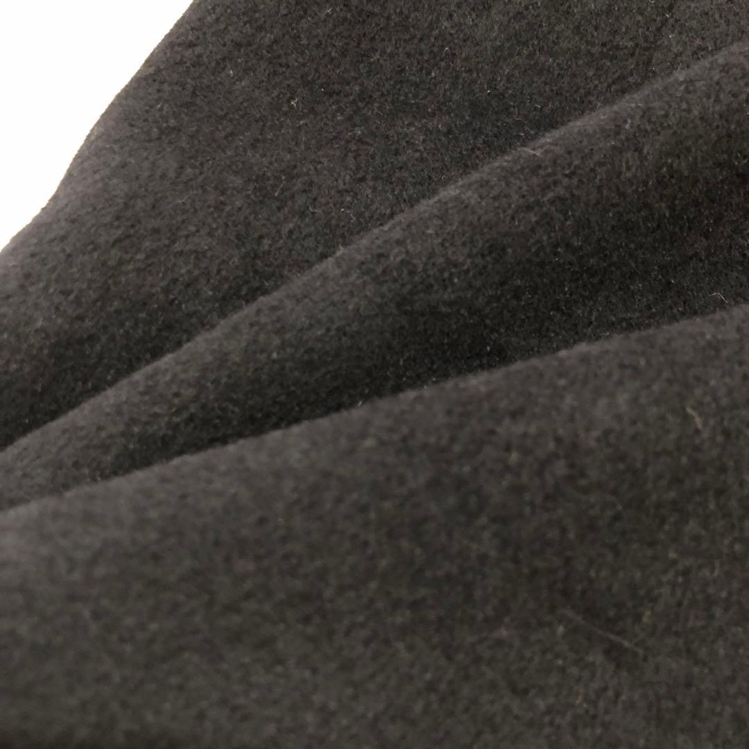 【極美品】ユナイテッドアローズ アンゴラ混 ロングコート ブラック サイズ40