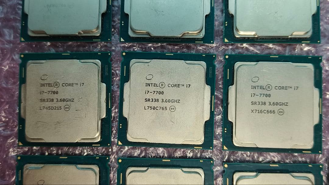 core i7 7700 10個まとめ売り動作確認済み