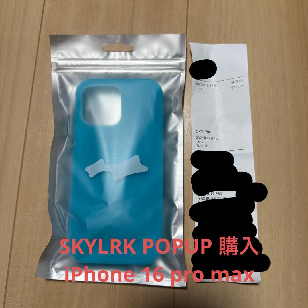 【激レア完売品】SKYLRK iPhone16 Pro max Case