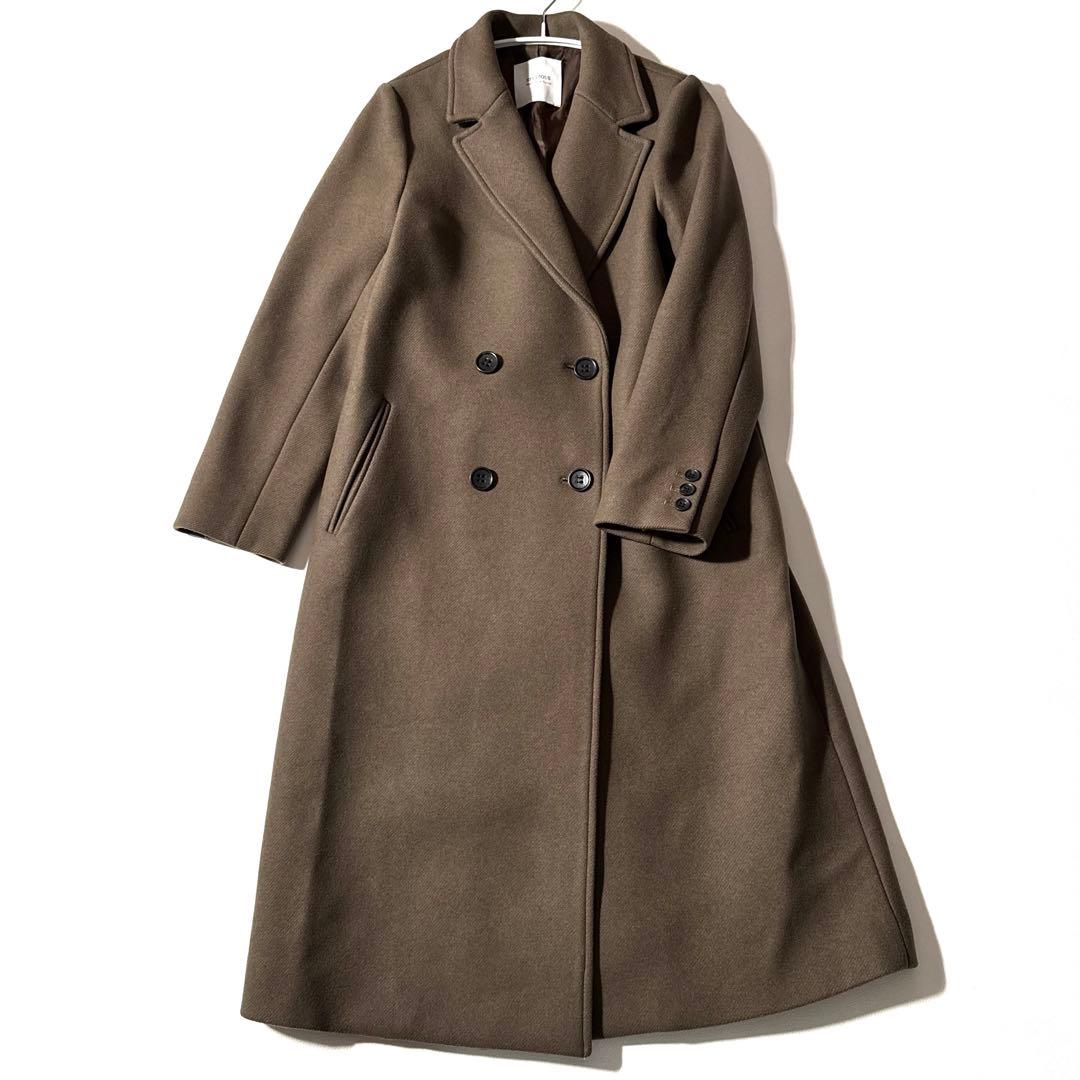 STUDIOUS ロングコート ウール チェスターコート カシミヤ