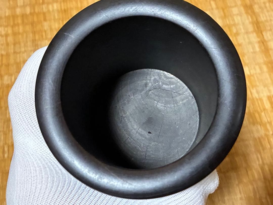 天然木 木製 唐木 筆筒 筆立