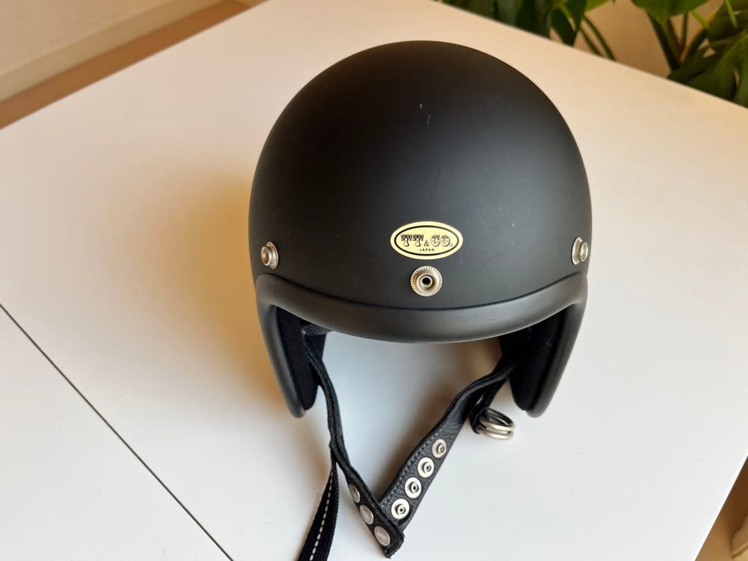 【正規品】TT&CO. 500TX 本革Wストラップ ジェットヘルメット