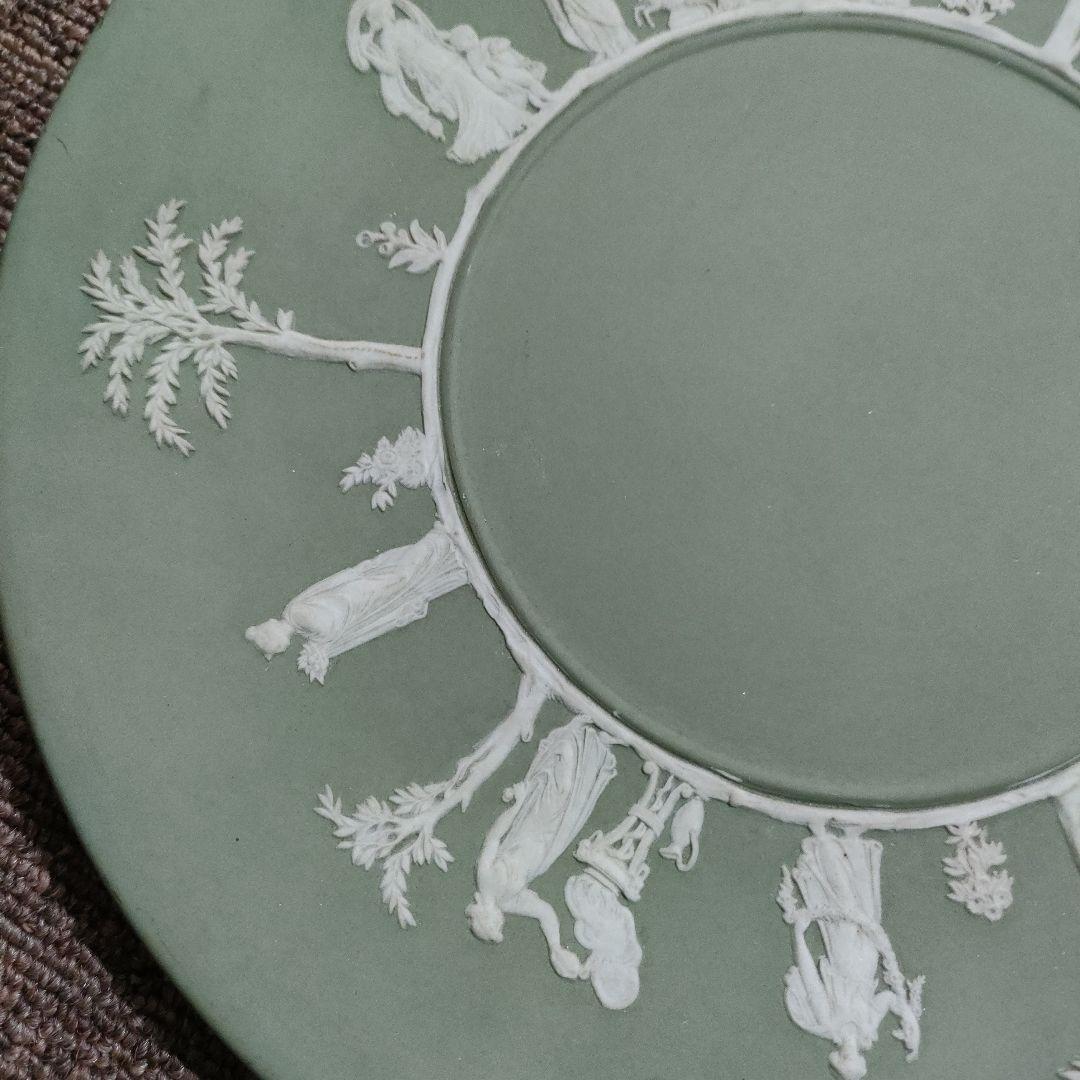 HIそ　アンティーク　　ジャスパーウェア　飾り皿　プレート