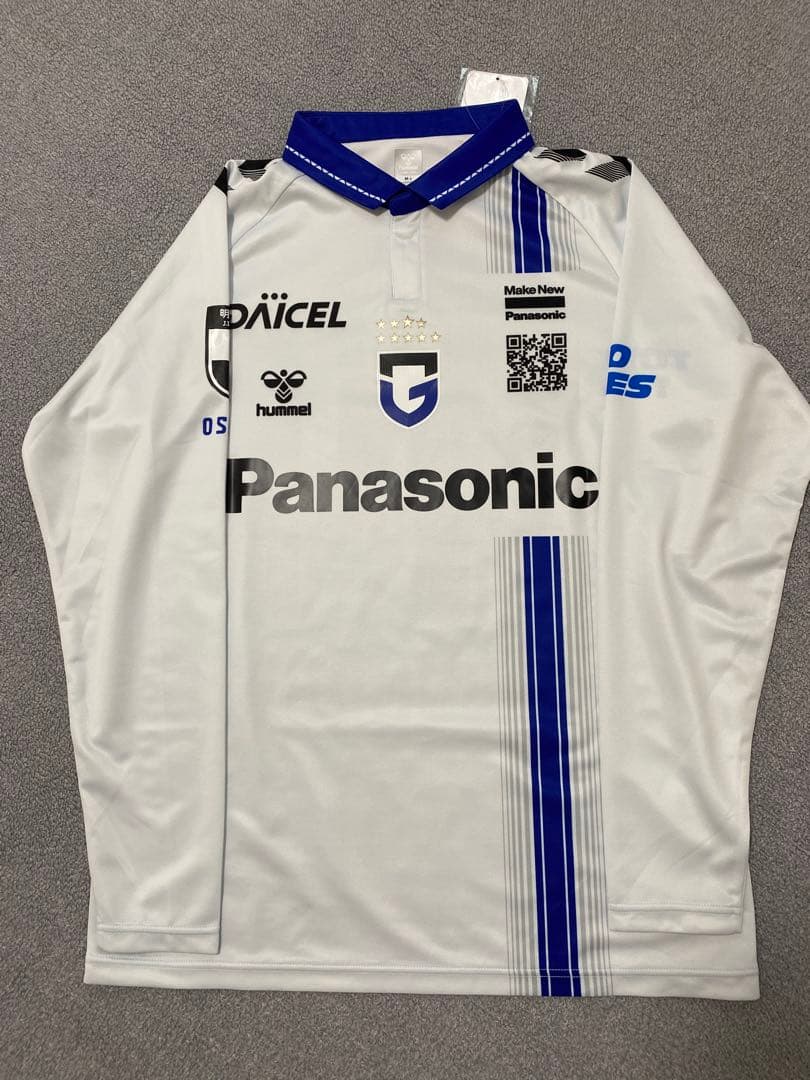 ガンバ大阪　2025アウェイ長袖ユニフォーム　奥抜侃志　タグ付