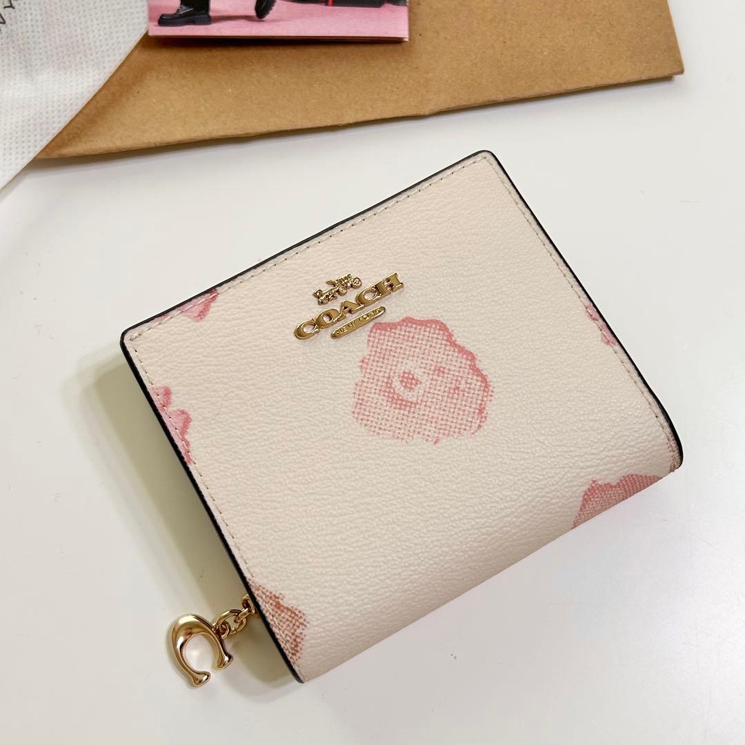 【新品未使用✨】COACH スナップウォレット・フローラルプリント　二つ折り財布
