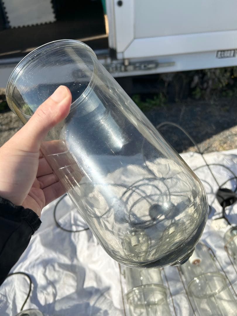 ピーター・アイビー　ライトカプセル　L クリアガラス ペンダントライト セット