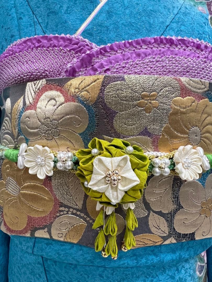 振り袖　フルセット　別誂長襦袢付　成人式　 金彩加工　刺繍入り　辻ヶ花 622