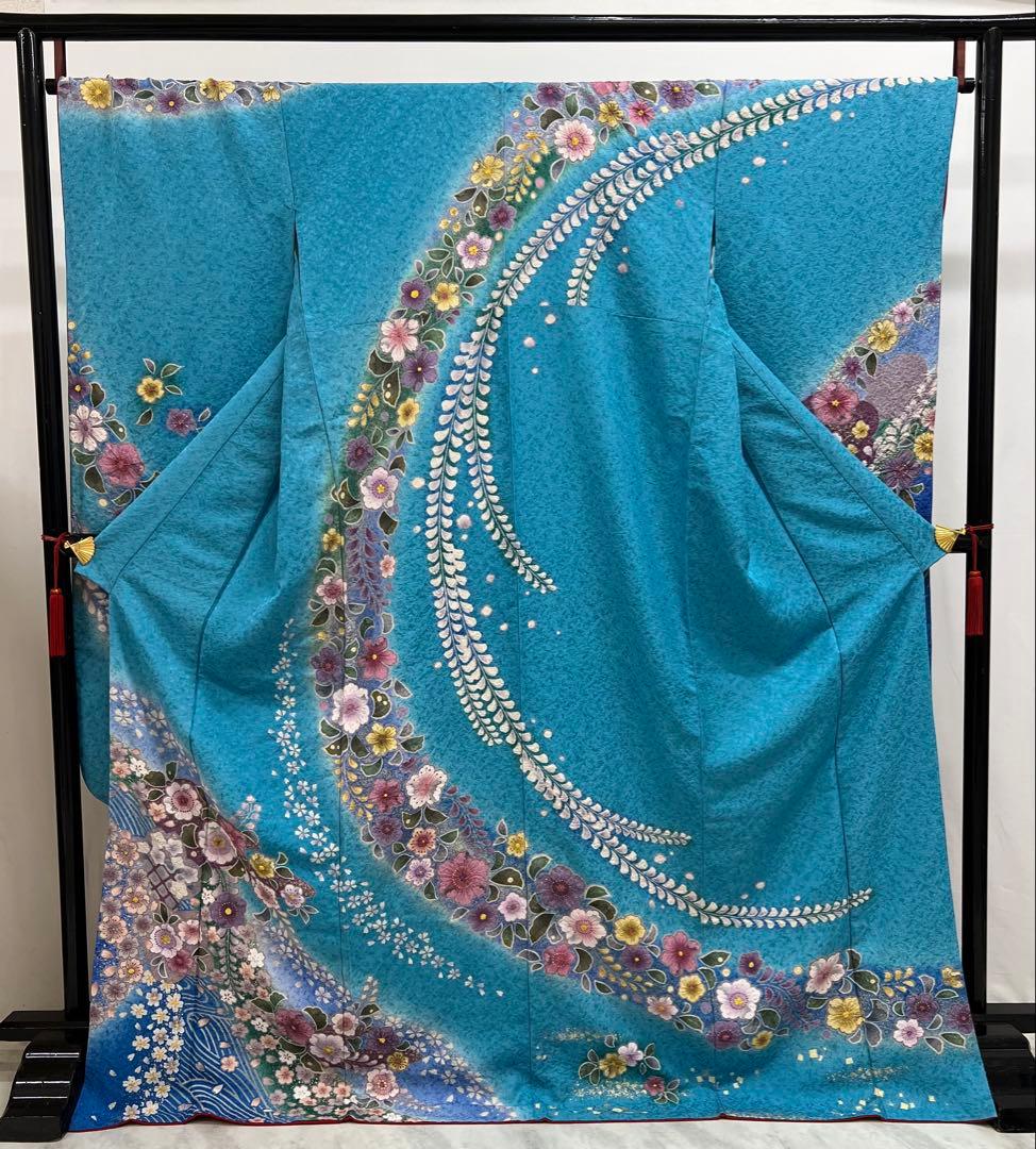 振り袖　フルセット　別誂長襦袢付　成人式　 金彩加工　刺繍入り　辻ヶ花 622