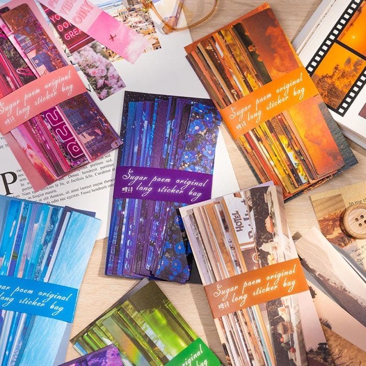 フォロワー様限定149★リアルマテリアル  スティック ステッカー 8種類セット