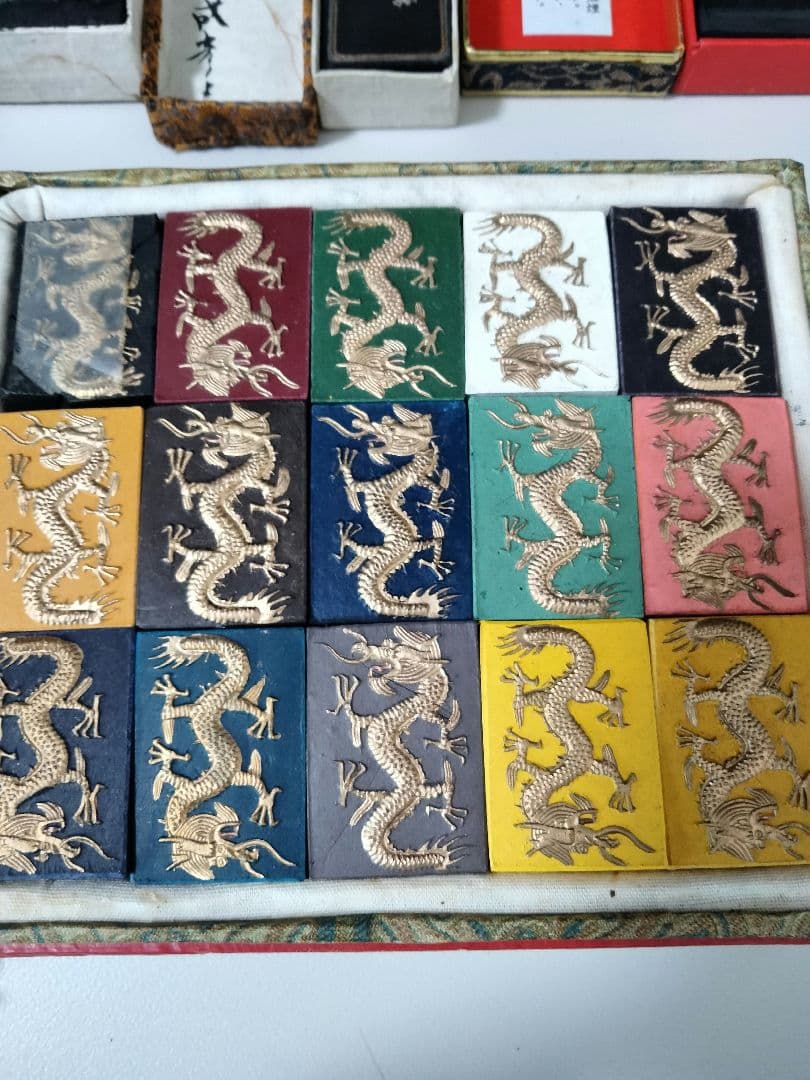 希少 未使用 水墨画 墨 中国 骨董 大量まとめ