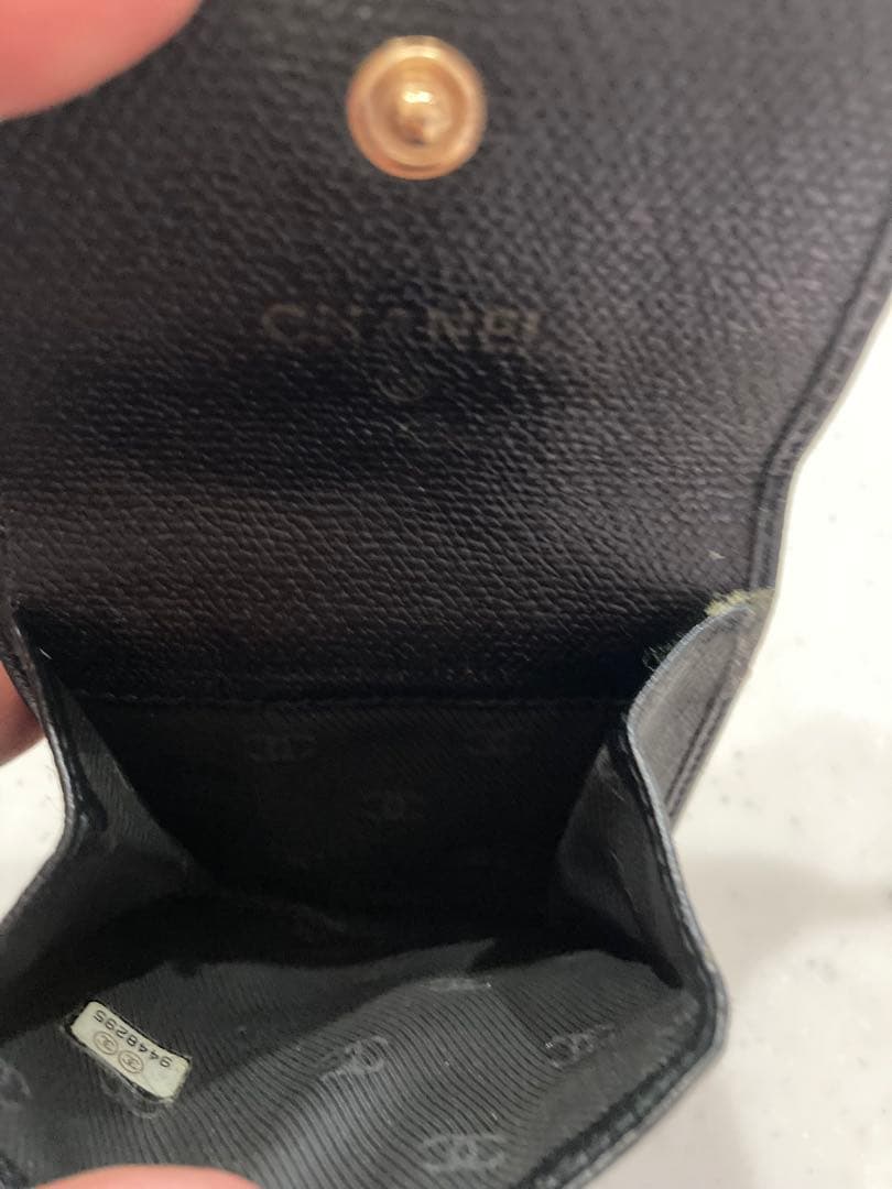 CHANEL ブラックレザー ケース