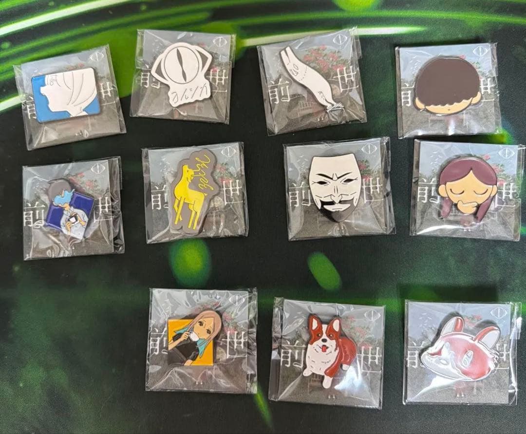 る*り様 【ヨルシカ】前世2024ライブ　ガチャガチャピンバッジ11個