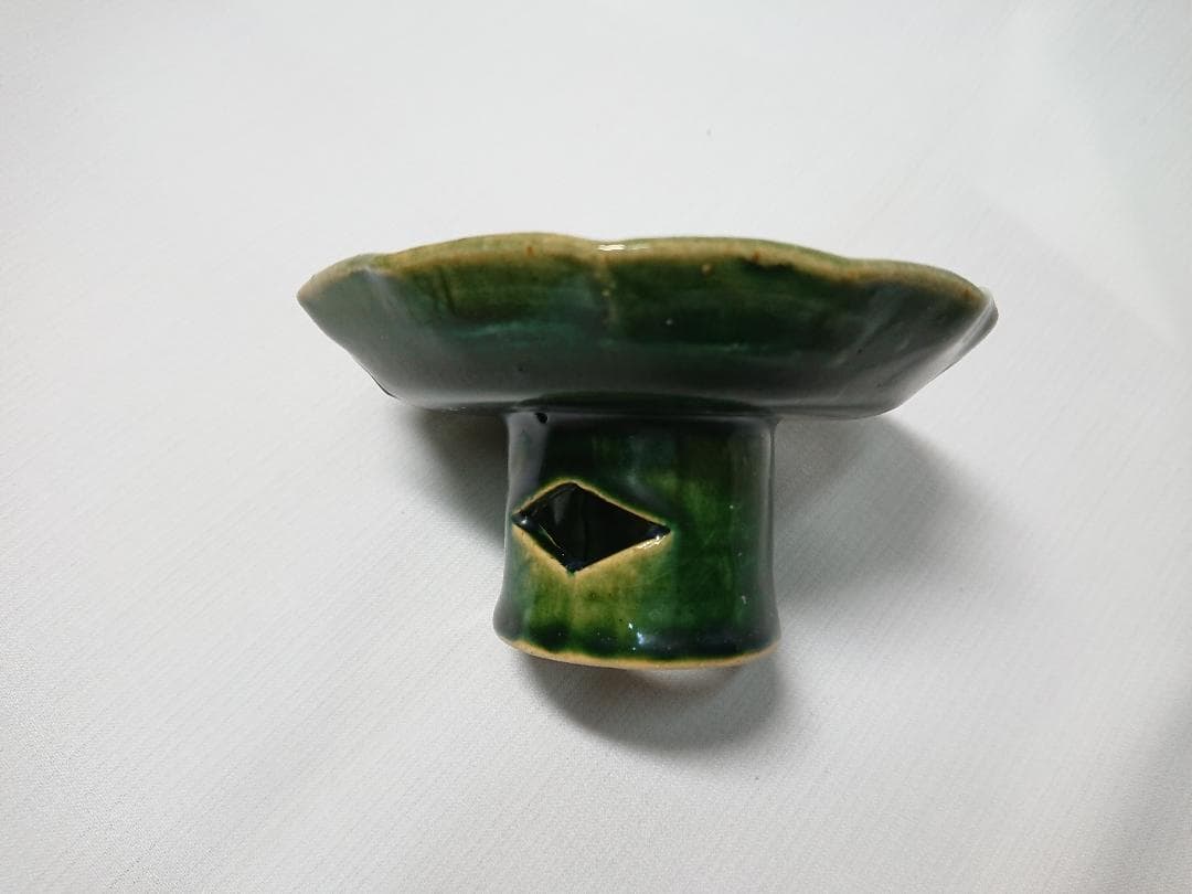 ◆ 幸兵衞窯 ◆　総織部 高台皿 × 5　＊新品未使用品