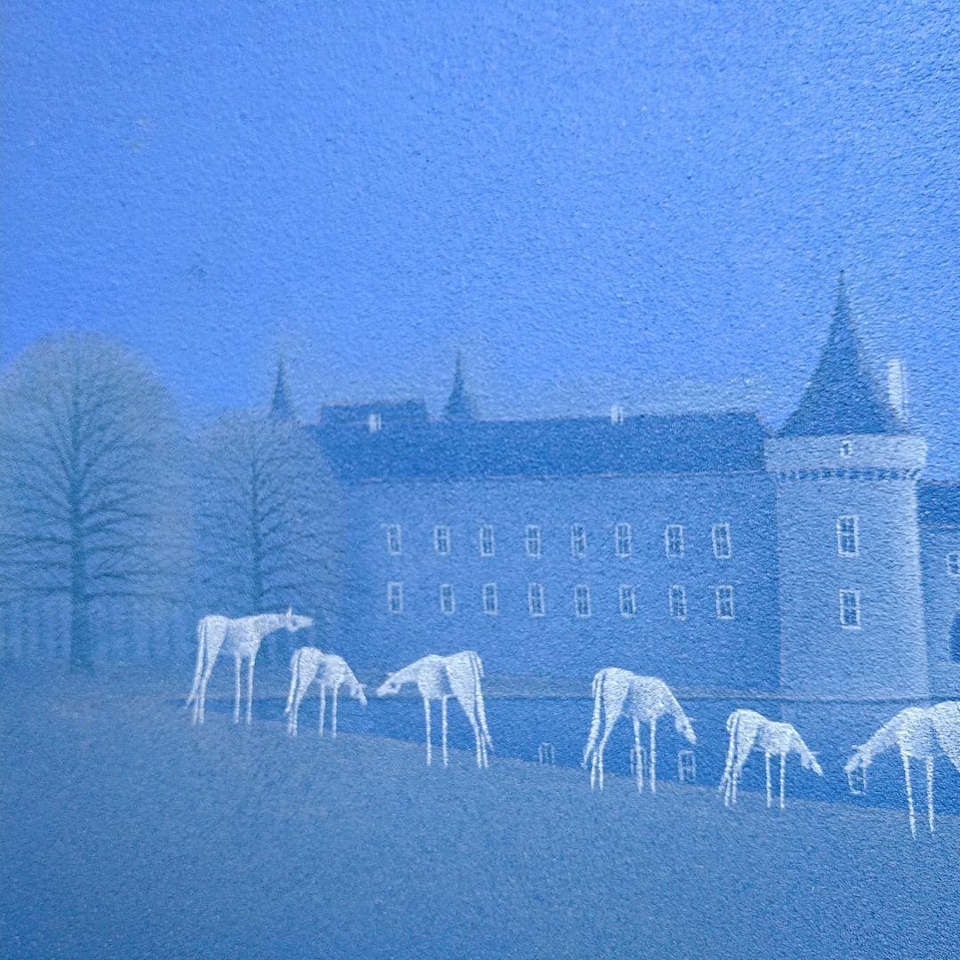 BobiokitasanA452 松浦敬文【水辺の城】F6 油絵 油彩 綺