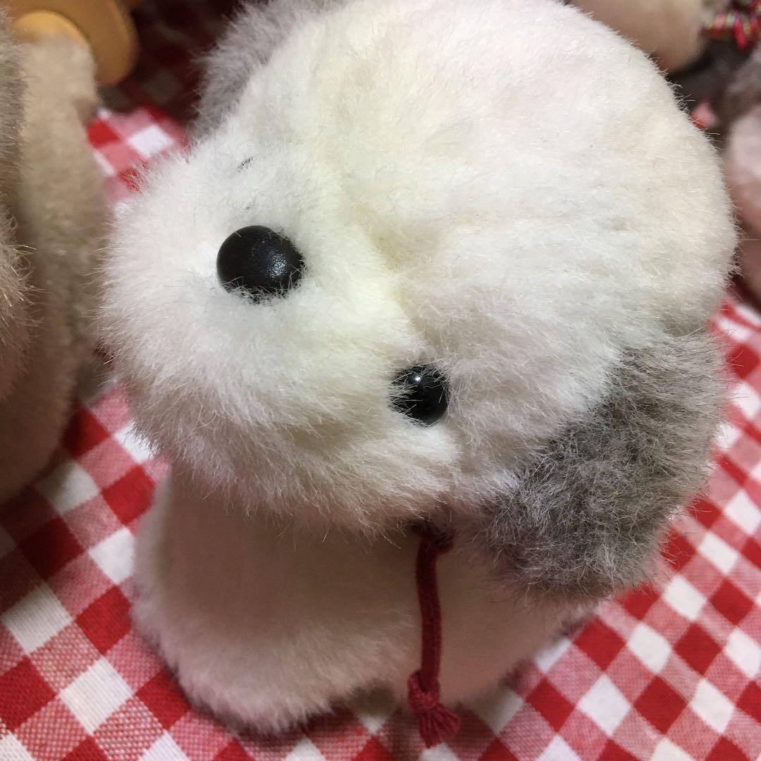 レトロぬいぐるみ　犬　うめ吉　ぬいぐるみ　お座りペア