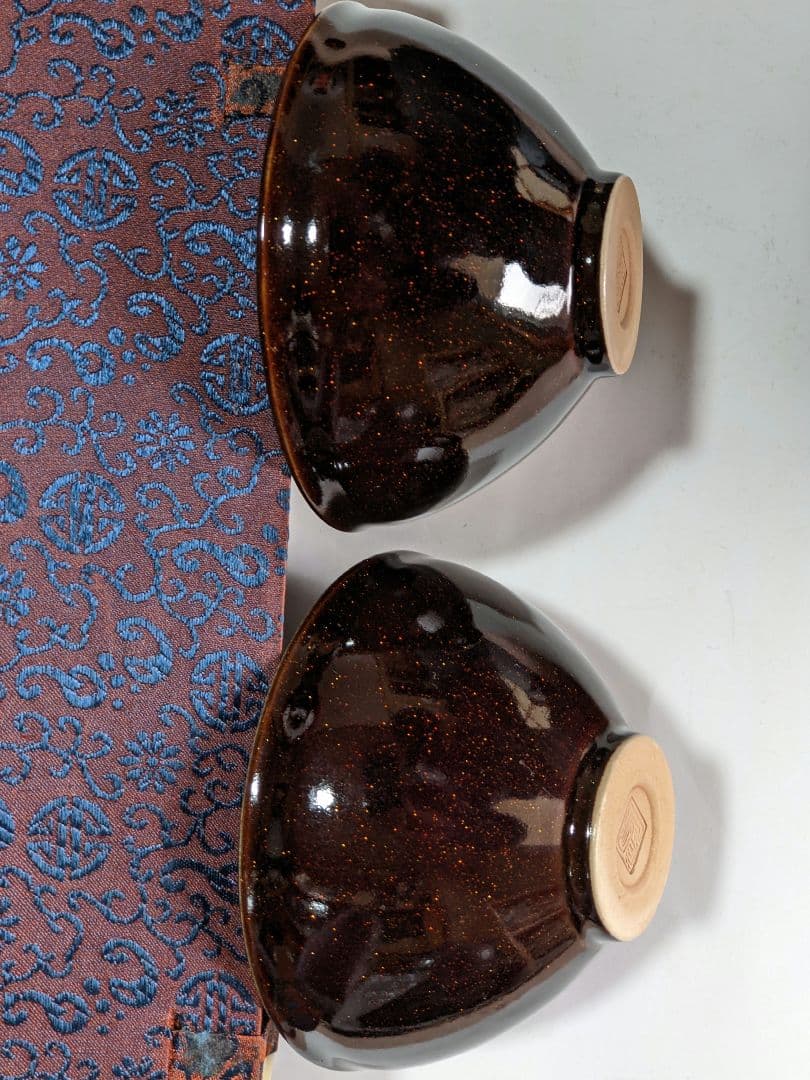 ♦中国 多彩灑金釉 抹茶碗 結晶釉 茶道具 アンティーク 骨董品 レクション