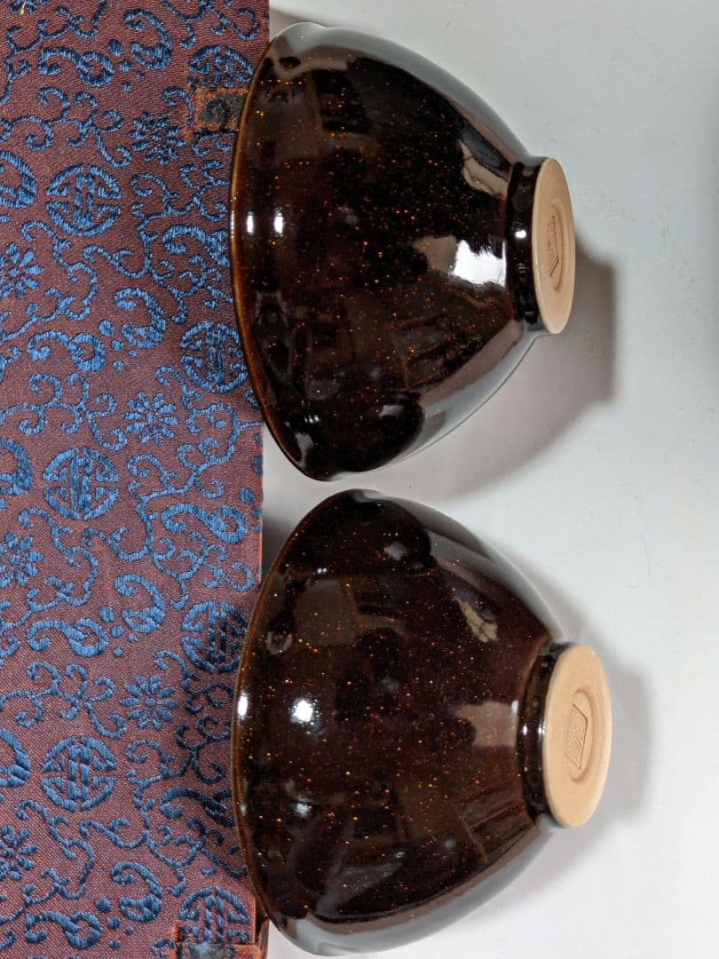 ♦中国 多彩灑金釉 抹茶碗 結晶釉 茶道具 アンティーク 骨董品 レクション