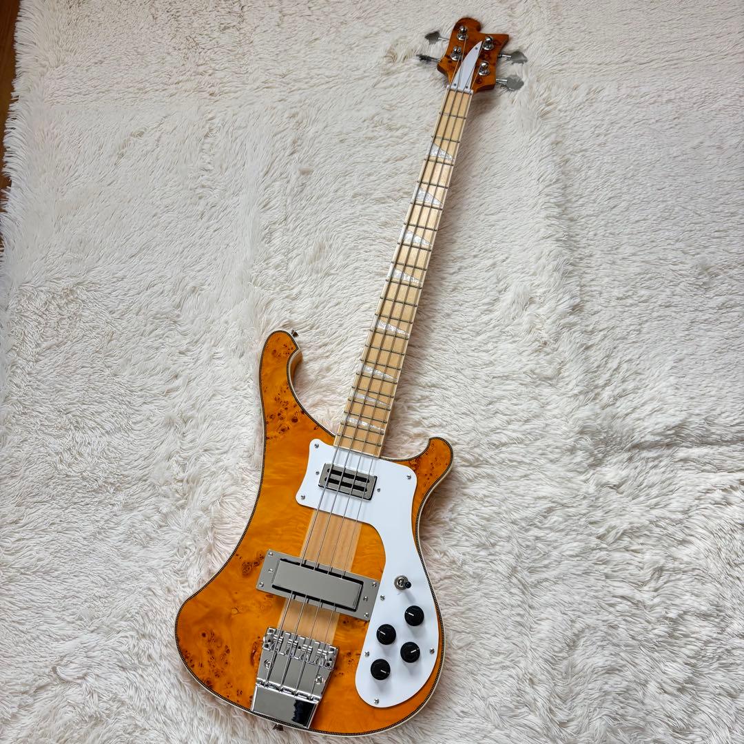 美品 リッケンバッカー 4001タイプ ベース ポプラ 虎杢 美杢 天然杢