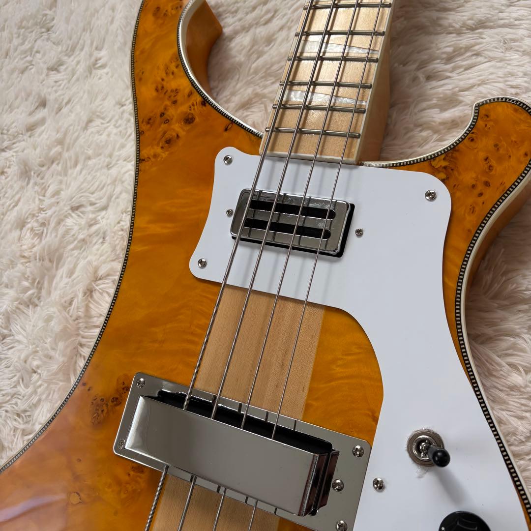 美品 リッケンバッカー 4001タイプ ベース ポプラ 虎杢 美杢 天然杢