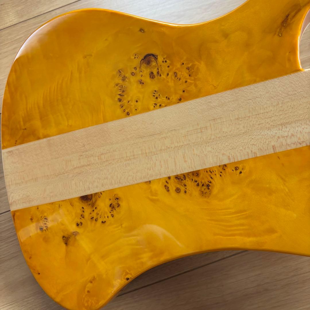 美品 リッケンバッカー 4001タイプ ベース ポプラ 虎杢 美杢 天然杢