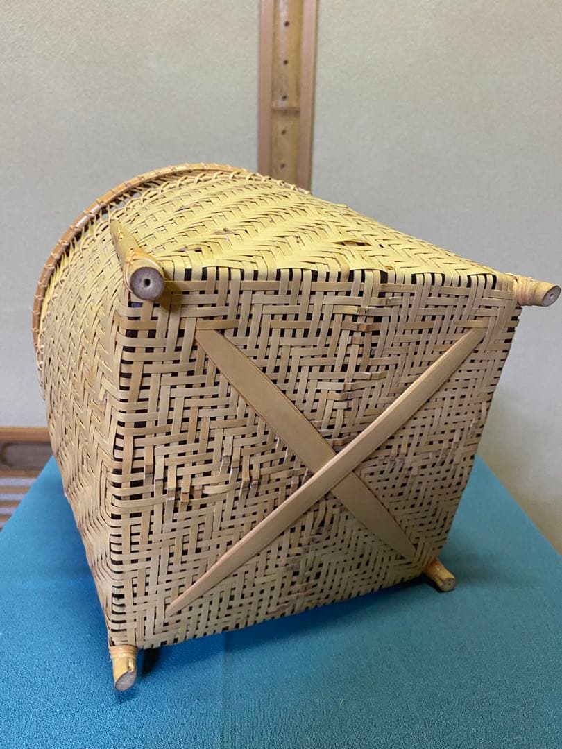 茶道具/炭斗（炭取・すみとり） 清風篭炭斗 淡々斎好写 和田菁竺 共箱