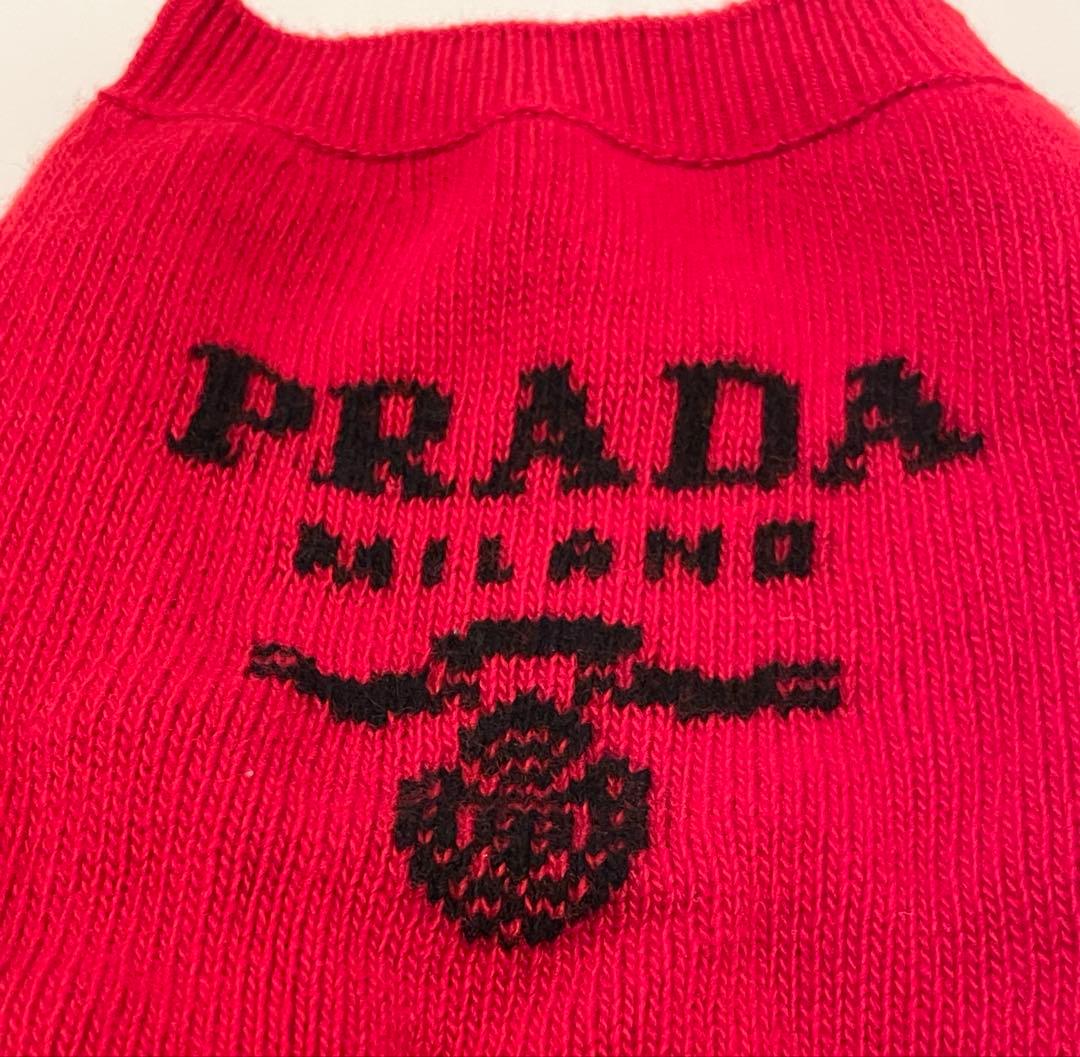 【未使用】PRADA プラダ ペット(犬 猫) 洋服 カシミヤ ウール 正規品