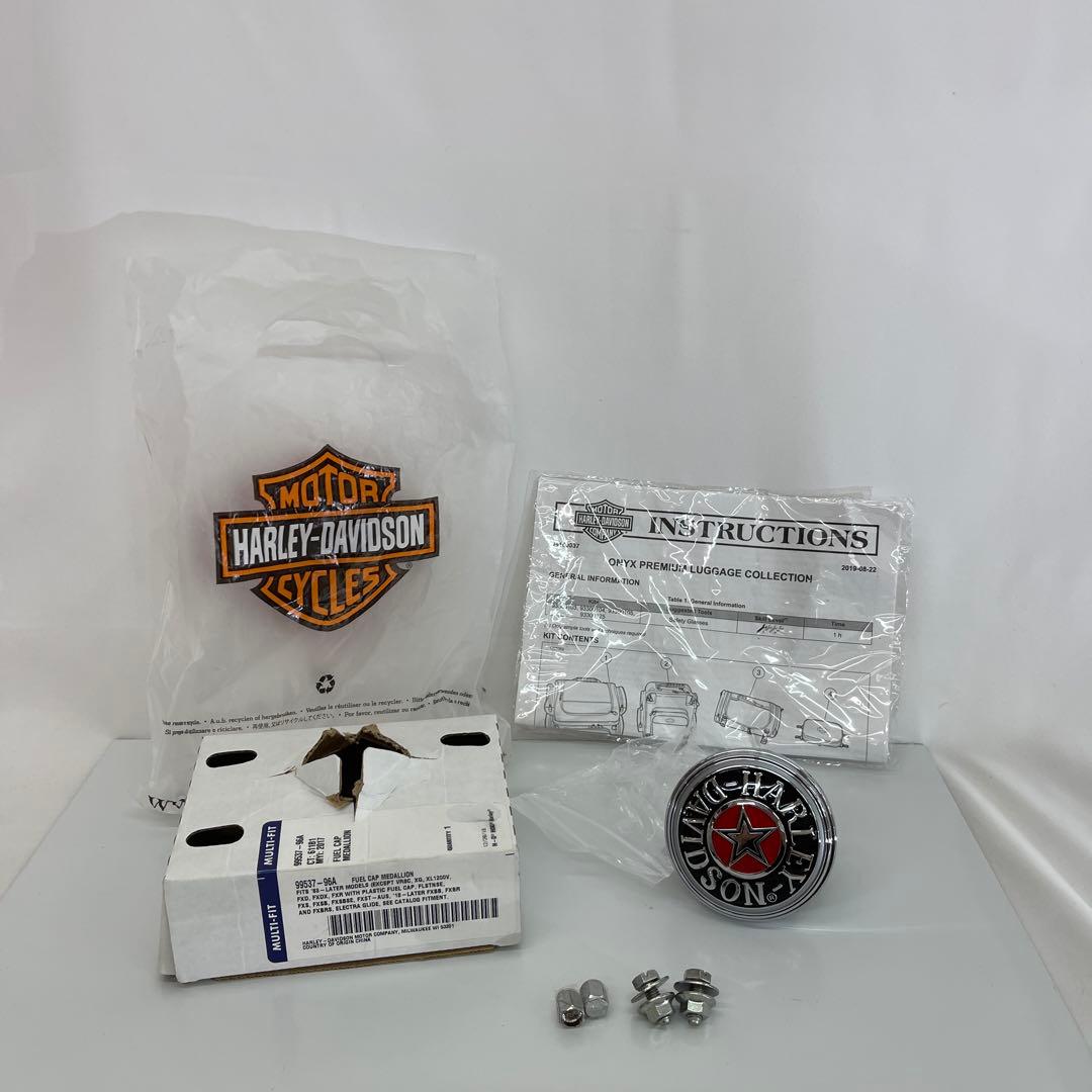 美品　ハーレーダビッドソン　メダリオン　七宝焼　タンクキャップ　おまけ付き