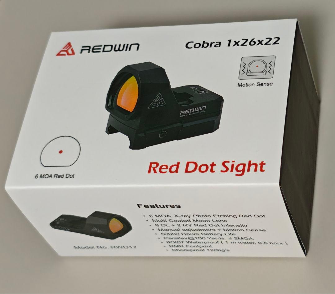 値下げ実物ドットサイトRedwin Cobra 26×22mm MOS 6MOA