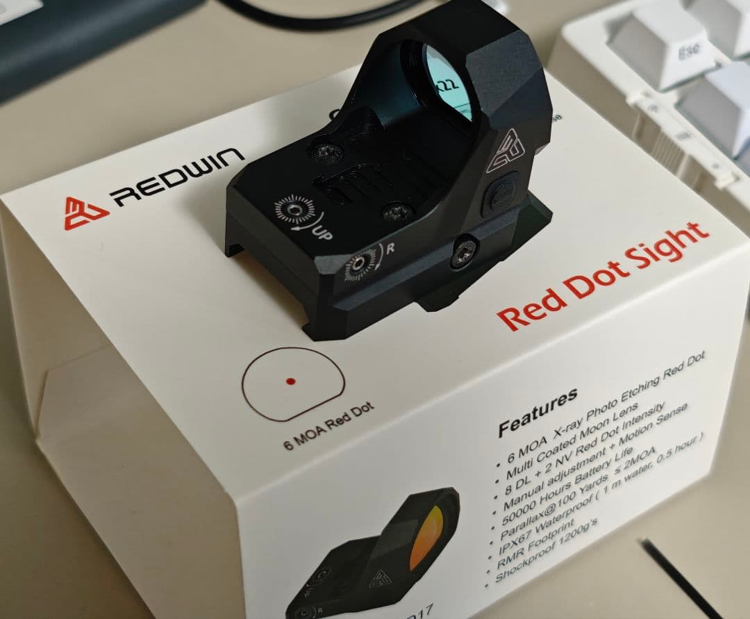 値下げ実物ドットサイトRedwin Cobra 26×22mm MOS 6MOA