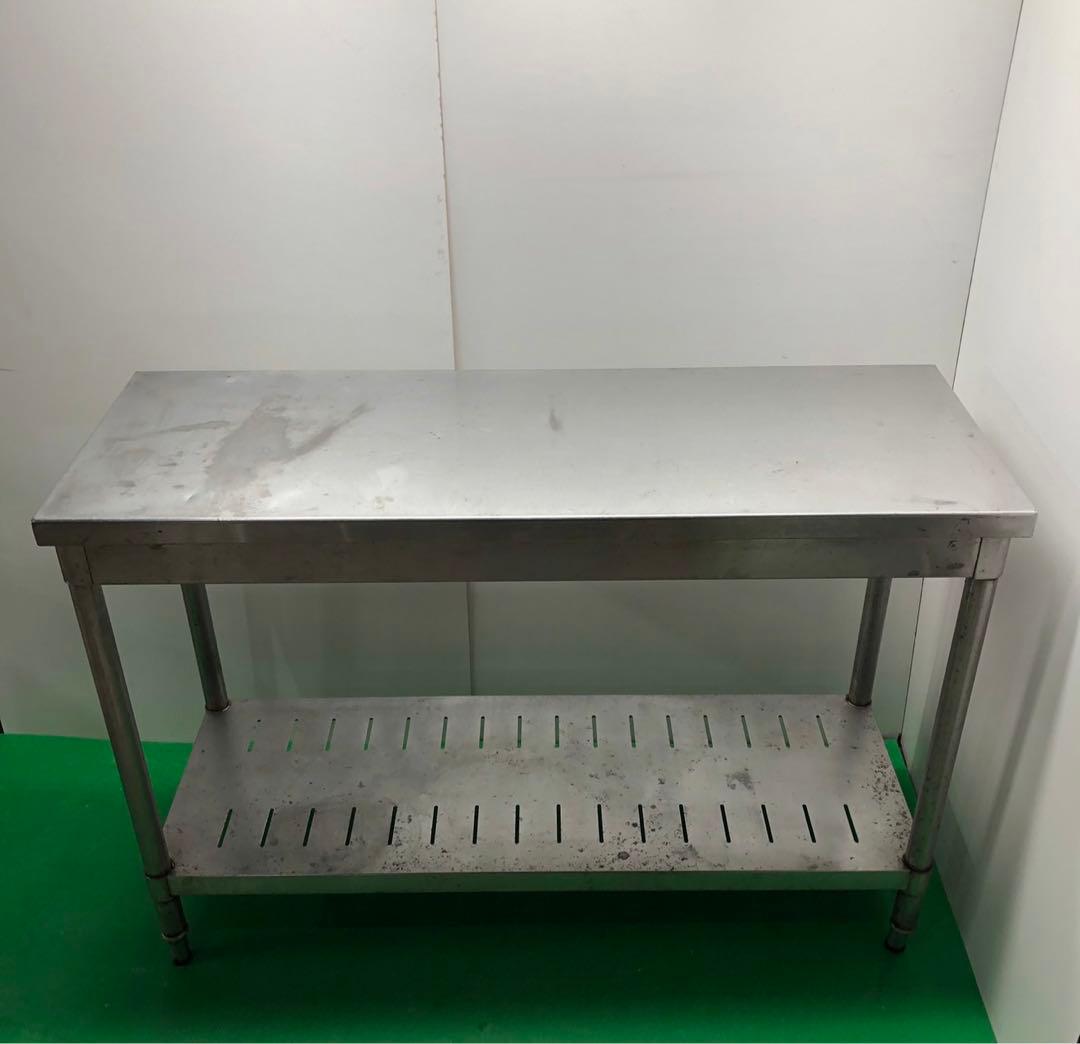 ☆地域限定送料無料☆工場整備品☆作業台　幅1200 ステンレス　業務用